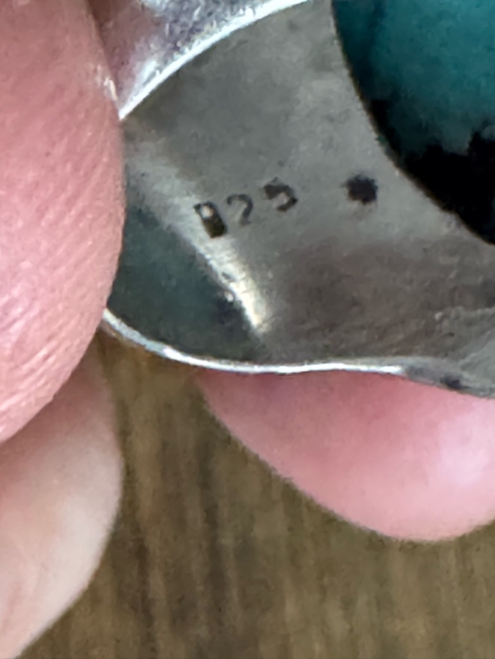 Turquoise silver ring - Picture 7 of 7